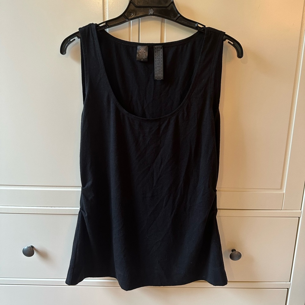 Vintage Wayne Scot Lukas Black Tank Top sz medium